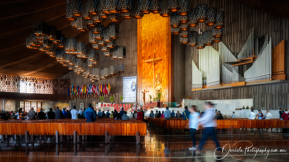 Mexico City Interior of the New Basilica of Our Lady de Guadalupe
